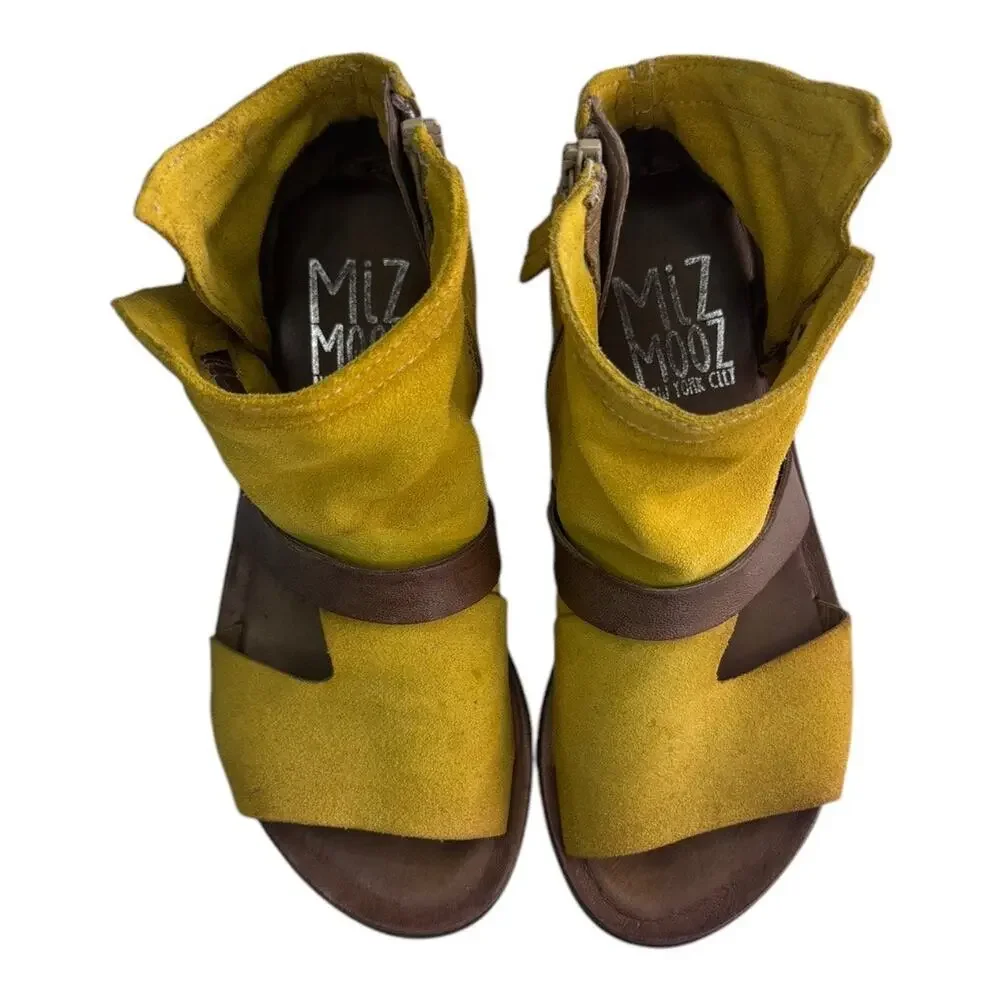 Miz Mooz Finnie Bootie Sandals in Yellow - Size 36 - Picture 4 of 7